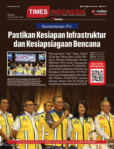	Edisi Selasa, 24 Desember 2024: E-Koran, Bacaan Positif Masyarakat 5.0