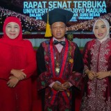 Khofifah Hadiri Pengukuhan Prof Dr Safi’ SH MH di Universitas Trunojoyo Madura