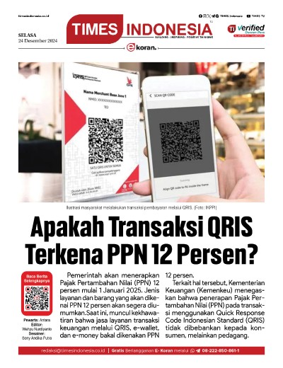	Edisi Selasa, 24 Desember 2024: E-Koran, Bacaan Positif Masyarakat 5.0