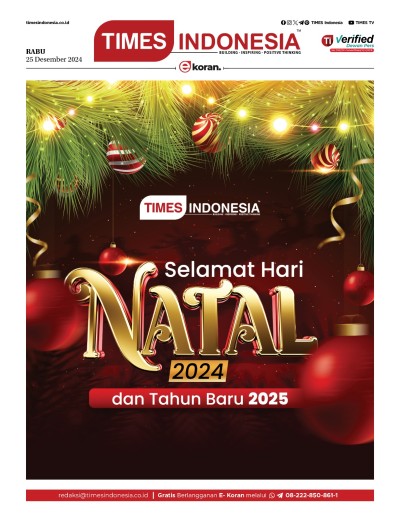 Edisi Rabu, 25 Desember 2024: E-Koran, Bacaan Positif Masyarakat 5.0
