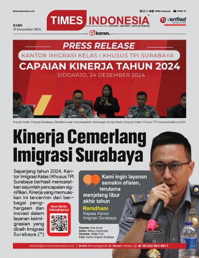 Edisi Rabu, 25 Desember 2024: E-Koran, Bacaan Positif Masyarakat 5.0