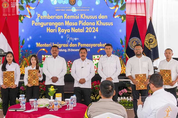 Sebanyak 15.807 warga binaan mendapatkan remisi khusus dari Kemenimpas pada Hari Raya Natal 2024, Rabu (25/12/2024). (FOTO: Keminpas)