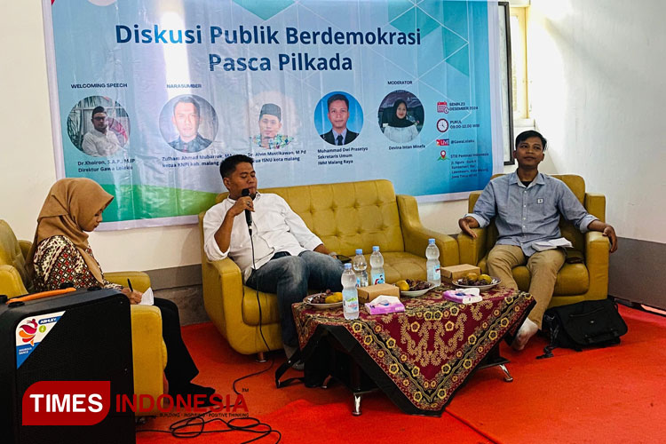 Diskusi Publik Gawa Lelaku STIE Pemnas Malang: Mengawal Demokrasi Pasca Pilkada 2024