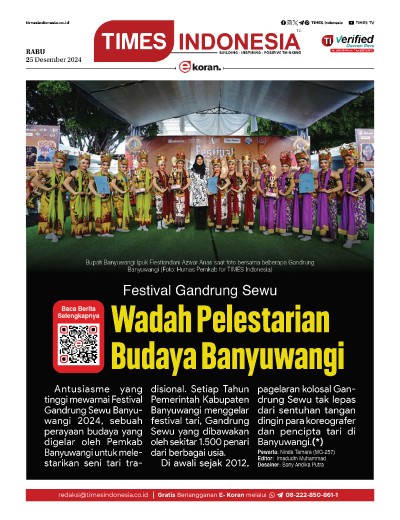 Edisi Rabu, 25 Desember 2024: E-Koran, Bacaan Positif Masyarakat 5.0