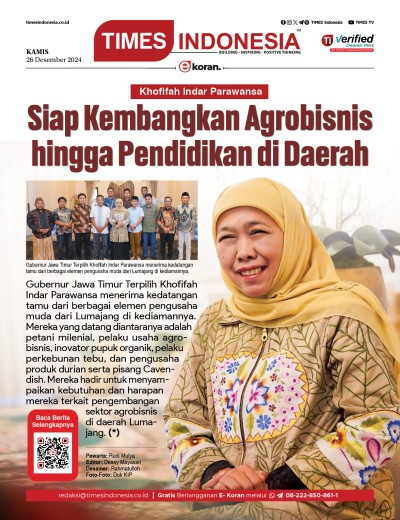 Edisi Kamis, 26 Desember 2024: E-Koran, Bacaan Positif Masyarakat 5.0