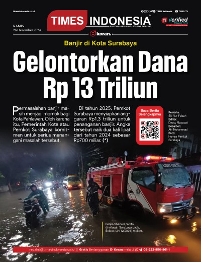 Edisi Kamis, 26 Desember 2024: E-Koran, Bacaan Positif Masyarakat 5.0