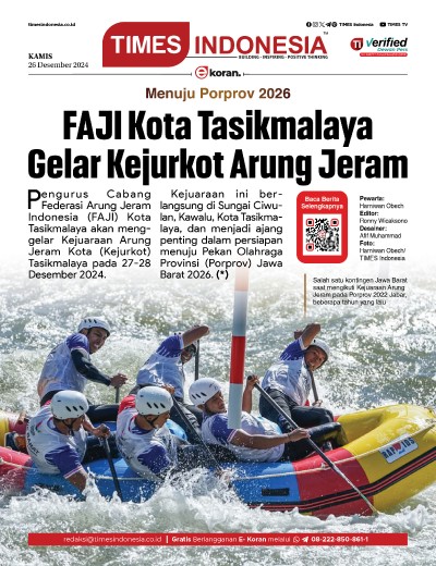 Edisi Kamis, 26 Desember 2024: E-Koran, Bacaan Positif Masyarakat 5.0