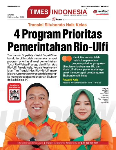 	Edisi Kamis, 26 Desember 2024: E-Koran, Bacaan Positif Masyarakat 5.0