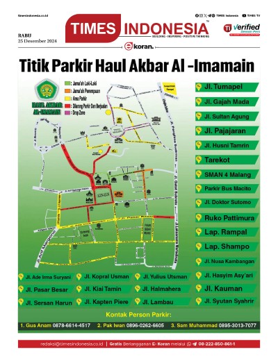 Edisi Rabu, 25 Desember 2024: E-Koran, Bacaan Positif Masyarakat 5.0