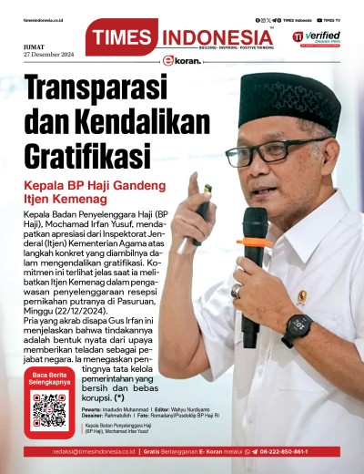 Edisi Jumat, 27 Desember 2024: E-Koran, Bacaan Positif Masyarakat 5.0