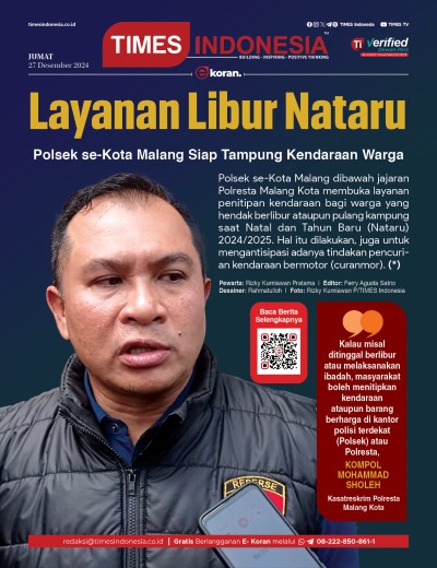 Edisi Jumat, 27 Desember 2024: E-Koran, Bacaan Positif Masyarakat 5.0