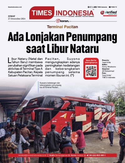 Edisi Jumat, 27 Desember 2024: E-Koran, Bacaan Positif Masyarakat 5.0