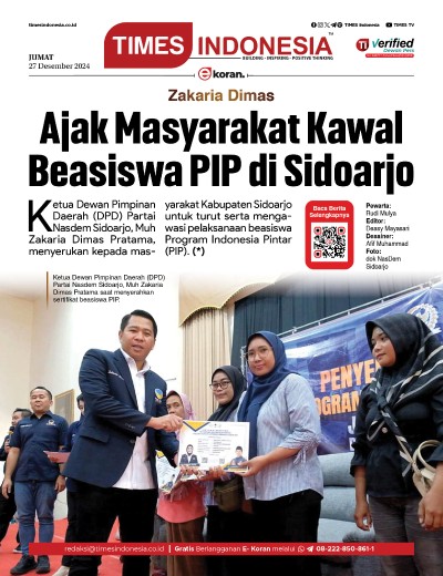 Edisi Jumat, 27 Desember 2024: E-Koran, Bacaan Positif Masyarakat 5.0