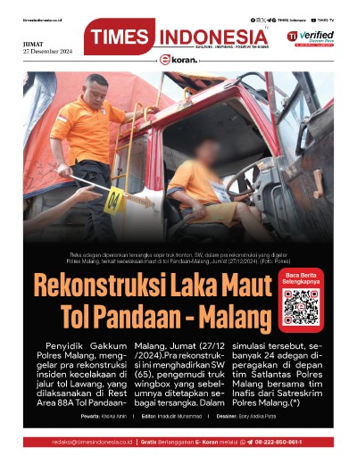 Edisi Jumat, 27 Desember 2024: E-Koran, Bacaan Positif Masyarakat 5.0