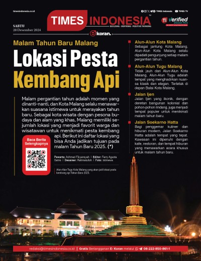 Edisi Sabtu, 28 Desember 2024: E-Koran, Bacaan Positif Masyarakat 5.0