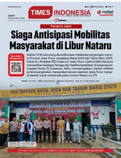 Edisi Sabtu, 28 Desember 2024: E-Koran, Bacaan Positif Masyarakat 5.0