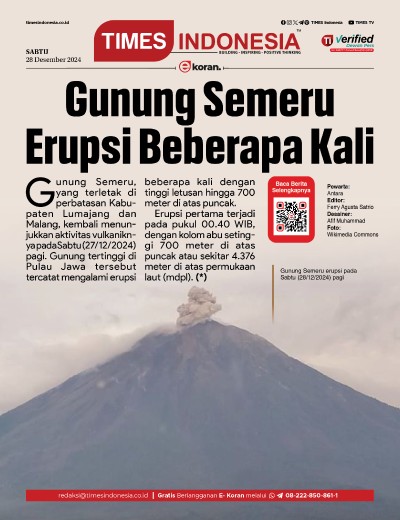Edisi Sabtu, 28 Desember 2024: E-Koran, Bacaan Positif Masyarakat 5.0