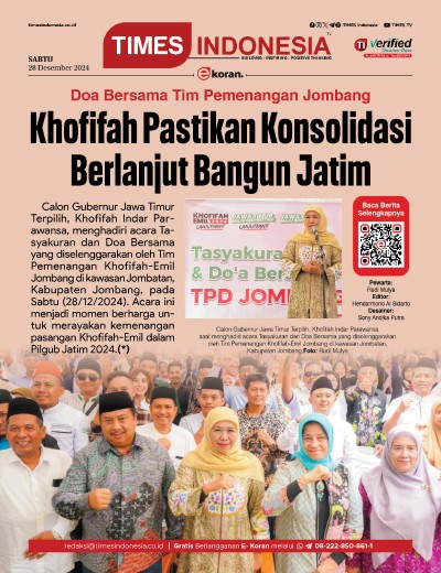 Edisi Sabtu, 28 Desember 2024: E-Koran, Bacaan Positif Masyarakat 5.0