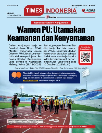 Edisi Minggu, 29 Desember 2024: E-Koran, Bacaan Positif Masyarakat 5.0