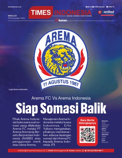 	Edisi Minggu, 29 Desember 2024: E-Koran, Bacaan Positif Masyarakat 5.0