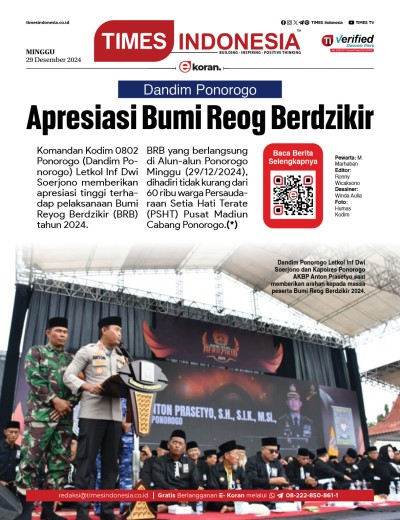 	Edisi Minggu, 29 Desember 2024: E-Koran, Bacaan Positif Masyarakat 5.0