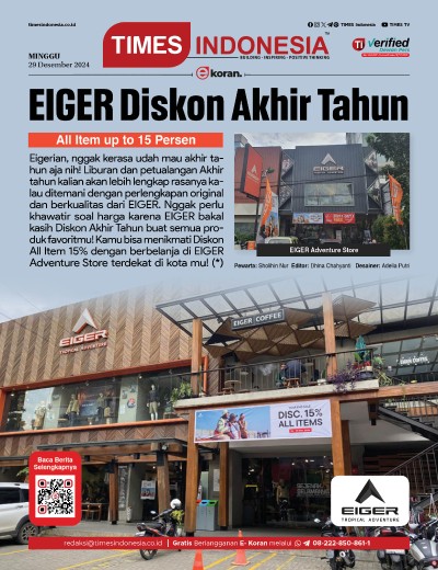 	Edisi Minggu, 29 Desember 2024: E-Koran, Bacaan Positif Masyarakat 5.0