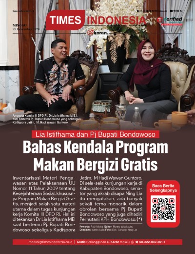 	Edisi Minggu, 29 Desember 2024: E-Koran, Bacaan Positif Masyarakat 5.0
