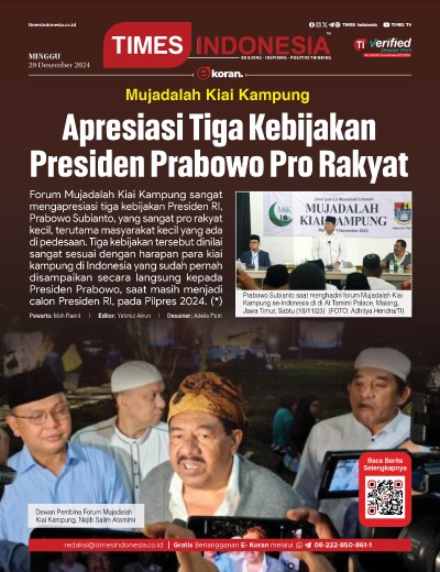 	Edisi Minggu, 29 Desember 2024: E-Koran, Bacaan Positif Masyarakat 5.0