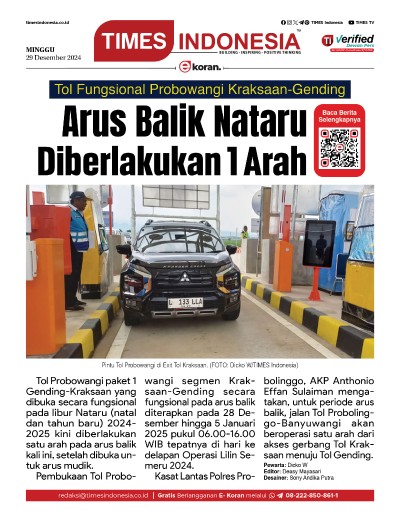 Edisi Minggu, 29 Desember 2024: E-Koran, Bacaan Positif Masyarakat 5.0