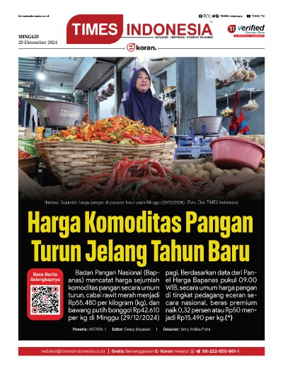 Edisi Minggu, 29 Desember 2024: E-Koran, Bacaan Positif Masyarakat 5.0