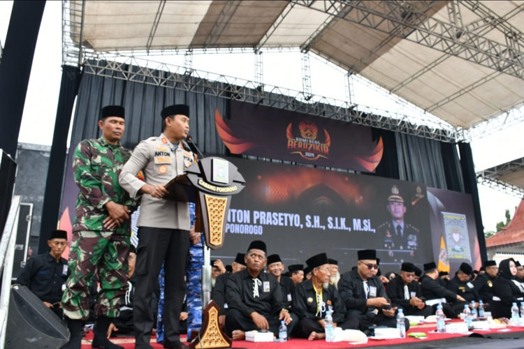 Dihadiri Puluhan Ribu Warga, Dandim Ponorogo Apresiasi Bumi Reog Berdzikir