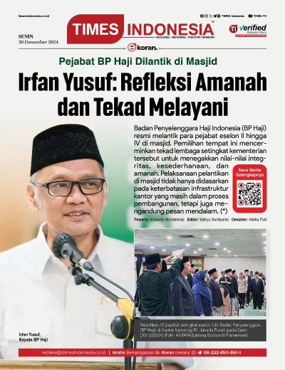 Edisi Senin, 30 Desember 2024: E-Koran, Bacaan Positif Masyarakat 5.0