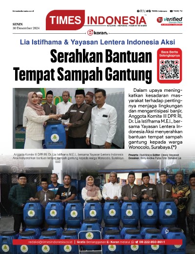 Edisi Senin, 30 Desember 2024: E-Koran, Bacaan Positif Masyarakat 5.0