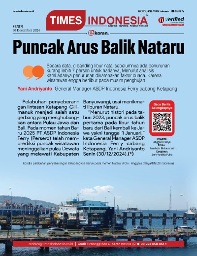 Edisi Senin, 30 Desember 2024: E-Koran, Bacaan Positif Masyarakat 5.0