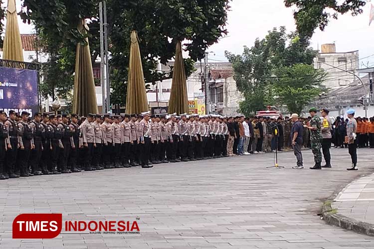 Apel Gabungan Pengamanan Malam Tahun Baru 2025, Polres Tasikmalaya Siagakan Ratusan Personel