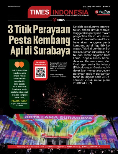 Edisi Selasa, 31 Desember 2024: E-Koran, Bacaan Positif Masyarakat 5.0
