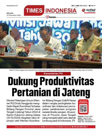 Edisi Selasa, 31 Desember 2024: E-Koran, Bacaan Positif Masyarakat 5.0