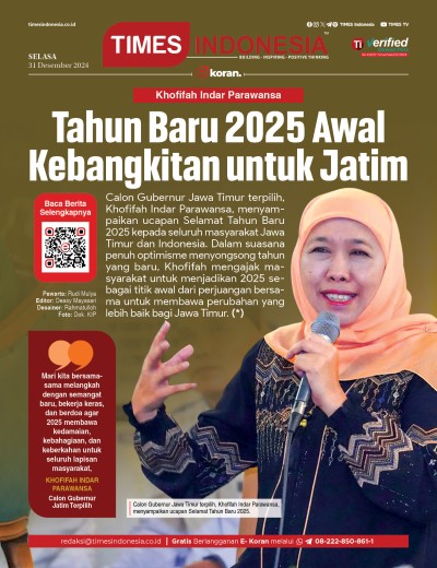 Edisi Selasa, 31 Desember 2024: E-Koran, Bacaan Positif Masyarakat 5.0