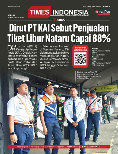 Edisi Selasa, 31 Desember 2024: E-Koran, Bacaan Positif Masyarakat 5.0