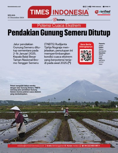 Edisi Selasa, 31 Desember 2024: E-Koran, Bacaan Positif Masyarakat 5.0