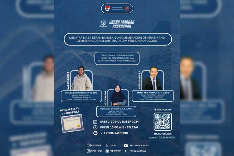 PPI Dunia Dorong Transformasi Pendidikan di Era Digital