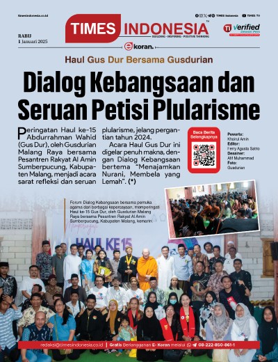 Edisi Rabu, 1 Januari 2025: E-Koran, Bacaan Positif Masyarakat 5.0