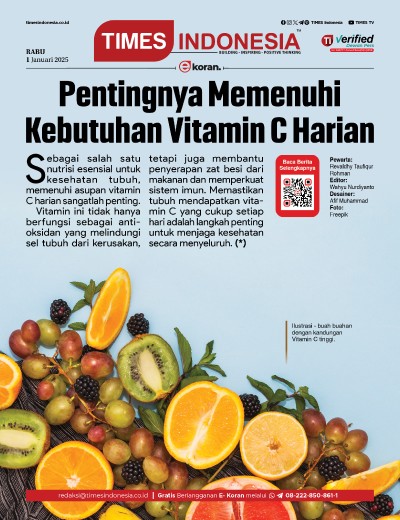 Edisi Rabu, 1 Januari 2025: E-Koran, Bacaan Positif Masyarakat 5.0