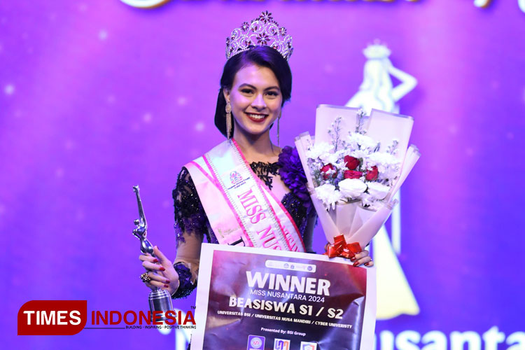 Winner Miss Nusantara 2024, Sophia Rebecca Albeck. (FOTO: Rebecca for TIMES Indonesia)