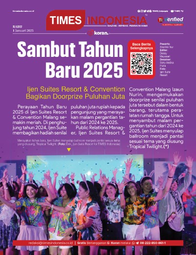 Edisi Rabu, 1 Januari 2024: E-Koran, Bacaan Positif Masyarakat 5.0