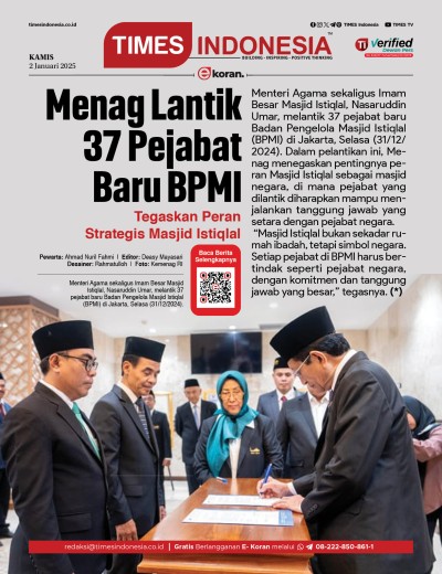 Edisi Kamis, 2 Januari 2024: E-Koran, Bacaan Positif Masyarakat 5.0