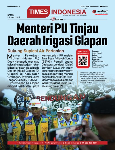 Edisi Kamis, 2 Januari 2024: E-Koran, Bacaan Positif Masyarakat 5.0