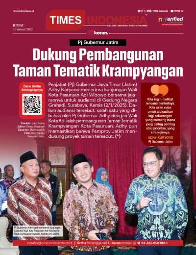 Edisi Jumat, 3 Januari 2024: E-Koran, Bacaan Positif Masyarakat 5.0