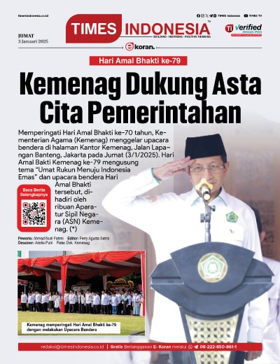 Edisi Jumat, 3 Januari 2024: E-Koran, Bacaan Positif Masyarakat 5.0