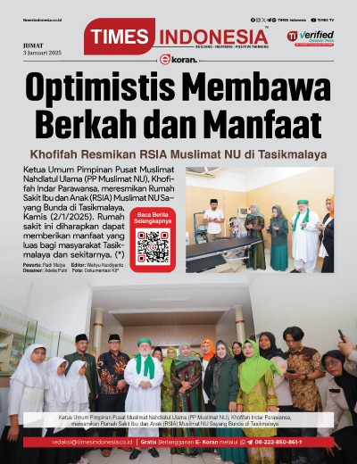 Edisi Jumat, 3 Januari 2024: E-Koran, Bacaan Positif Masyarakat 5.0